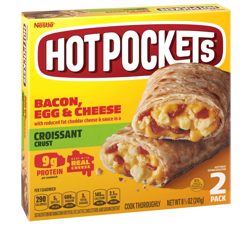 Hot Pockets Applewood Bacon Egg and Cheese Croissant Crust