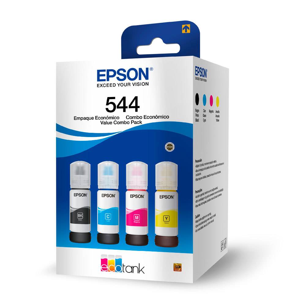 Pack 4 Botellas de Tinta Original Epson T544520-4P Colores