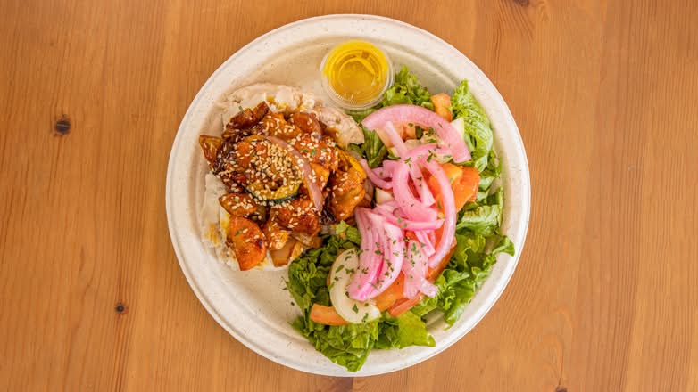 Majado relleno de pollo