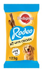 Pedigree Rodeo Adult Dog Treats Chicken 7 Sticks 123g