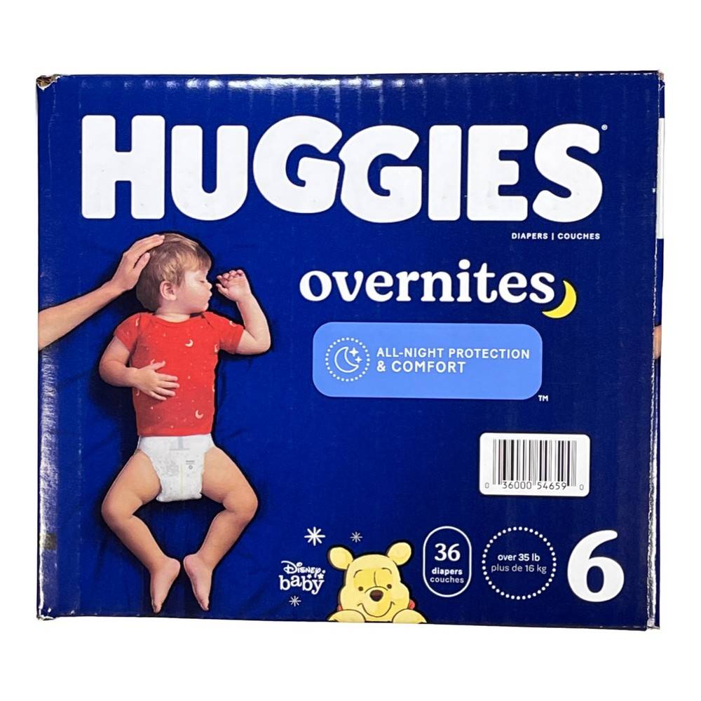 Huggies no 6 (36 un.) - overnites giga diapers size 6 (36 units)