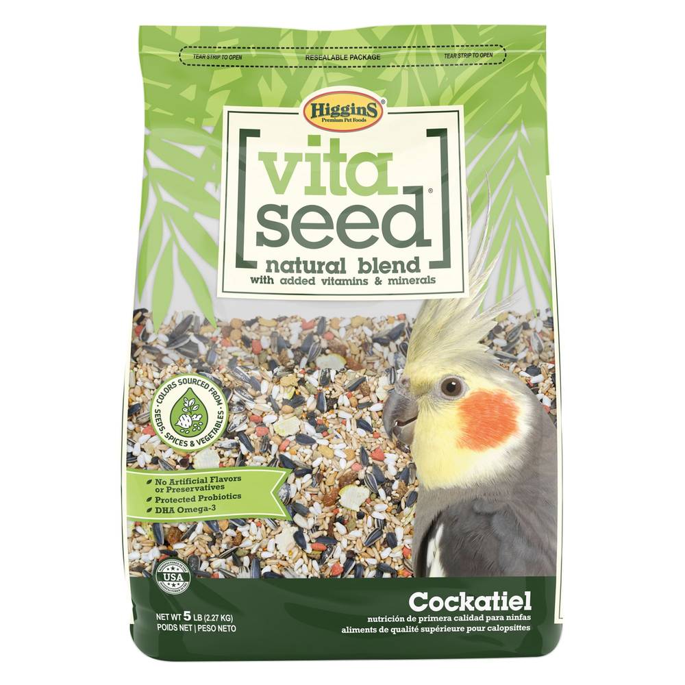 Higgins Vita Seed Cockatiel Food (Color: Assorted, Size: 5 Lb)