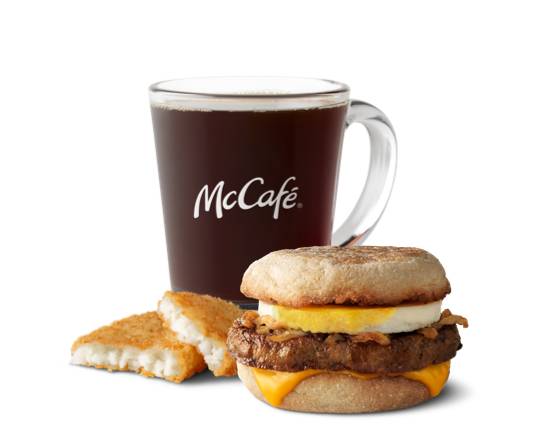 Order Steak Egg McMuffin Meal food online from Mcdonald's store, Manchester Township on bringmethat.com
