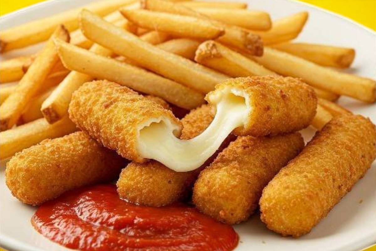 🍟 🧀 🥤 Menu Mozzarella Sticks x 6