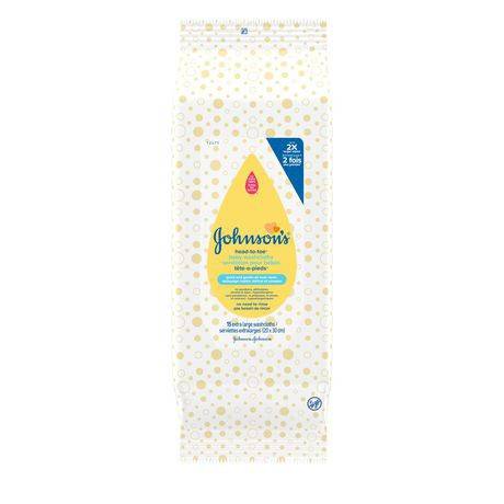 Johnson's Head-To-Toe Baby Washcloths Xl (50 g)