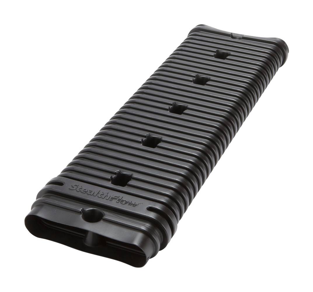 Amerimax Vinyl 24.5-in Black Downspout extension | 4622HP