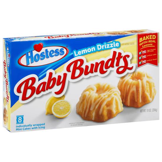 Hostess Baby Bundts Lemon Drizzle Cakes (8 ct)
