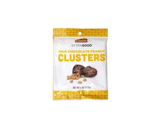 Order Extragood Chocolate Peanut Clusters 4oz food online from Chevron Extramile store, Antioch on bringmethat.com