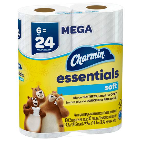 Charmin · Essentials Soft Toilet Paper (6 rolls)