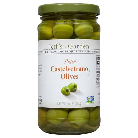 Jeff's Garden Gluten Free Pitted Castelvetrano Olives
