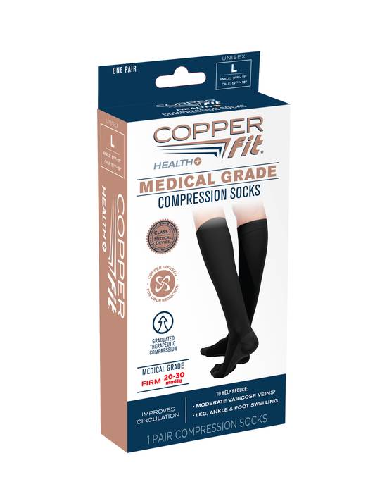 Copper Fit Medical Grade Compression Socks - Large