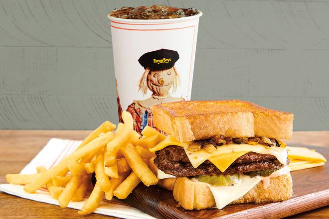 Cheesy Lover’s Burger Melt - Double Combo
