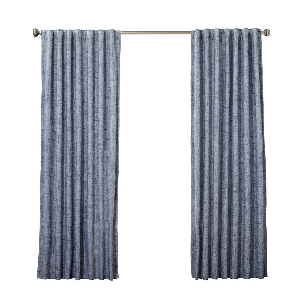 allen + roth 84-in Navy Blackout Thermal Lined Back Tab Single Curtain Panel | 3491207