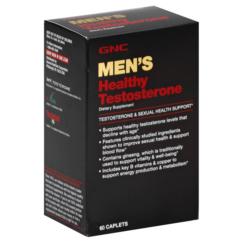 Gnc Men's Healthy Testosterone & Sexual Health Support (60 ct)