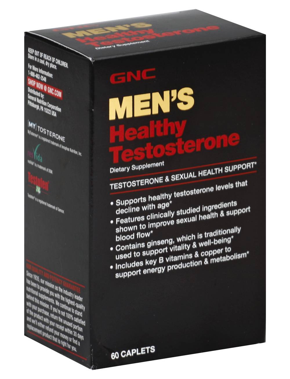 GNC Men's Healthy Testosterone & Sexual Health Support (4.3 oz, 60 ct)