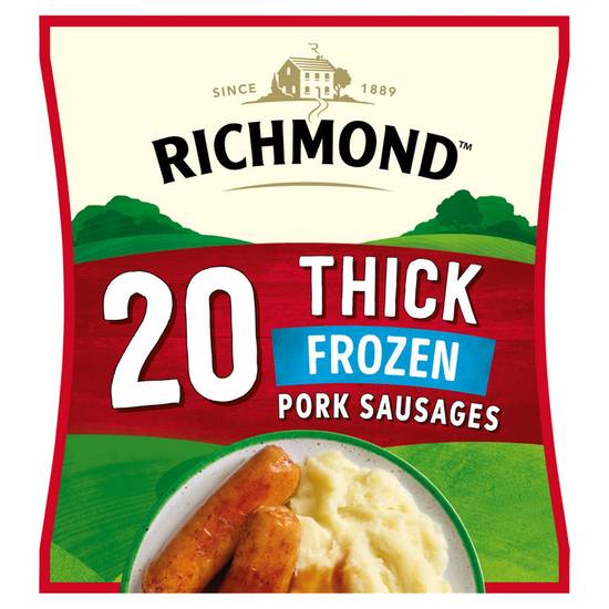 Richmond 20 Thick Pork Sausages 860g