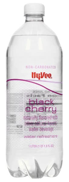Hy-Vee Non-Carbonated Water Refreshers, Black Cherry (1 L)