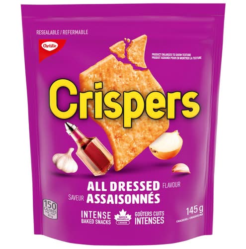 Crispers craquelins à grignoter - snacking crackers (assaisonnés)
