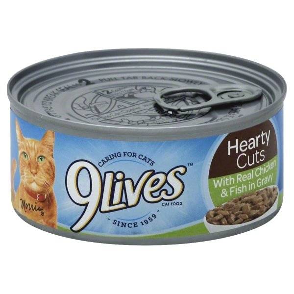 9Lives Hearty Cuts With Real Chicken & Fish In Gravy Wet Cat Food (5.5 oz)
