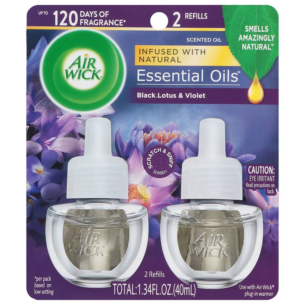 Air Wick Scented Oil Refill, Lotus - Violet (1.34 fl oz, 2 ct)