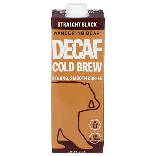 Wandering Bear Straight Black Decaf Cold Brew Coffee