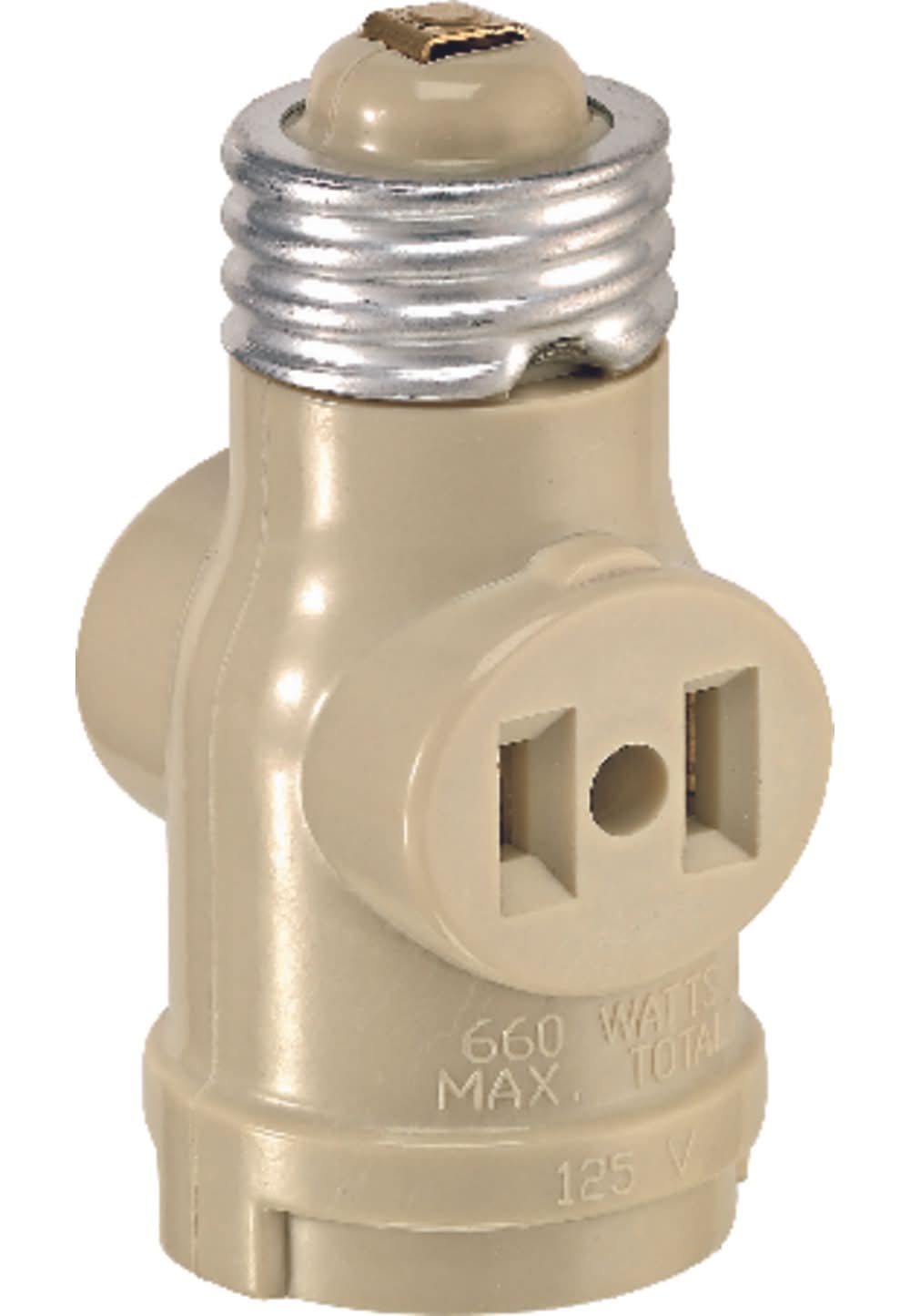 Leviton Plastic Medium Base Lampholder 1 Pk