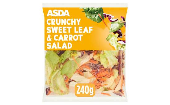Asda British Sweet Leaf & Carrot Salad 240g