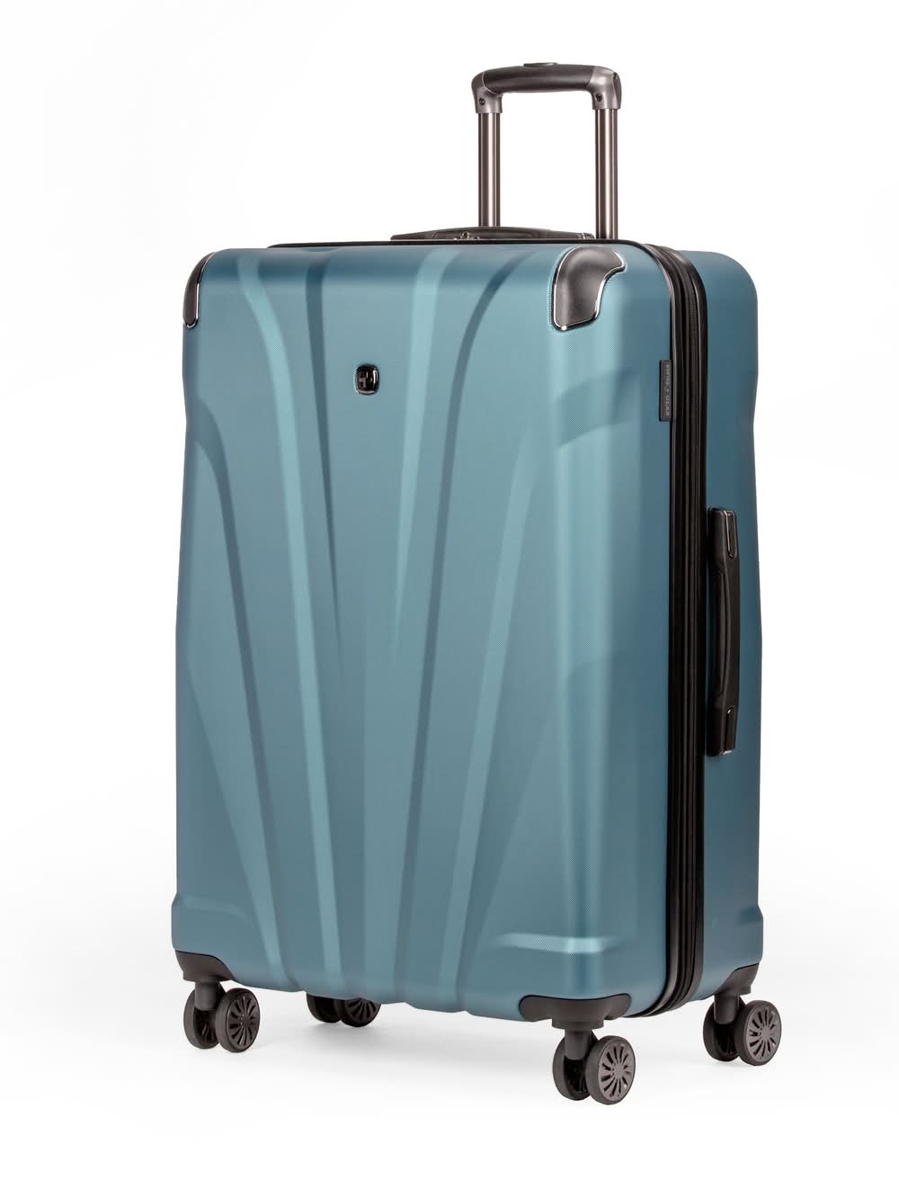 SwissGear Cascade Hardside Suitcase 7330, Large Checked, Teal