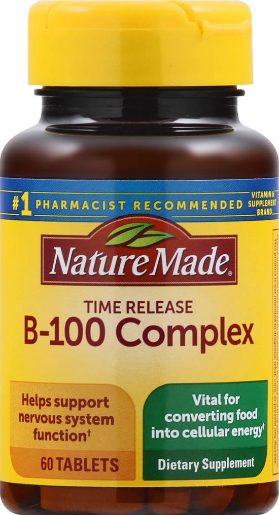 Nature Made Time Release Tablets B-100 Complex (60 ct)