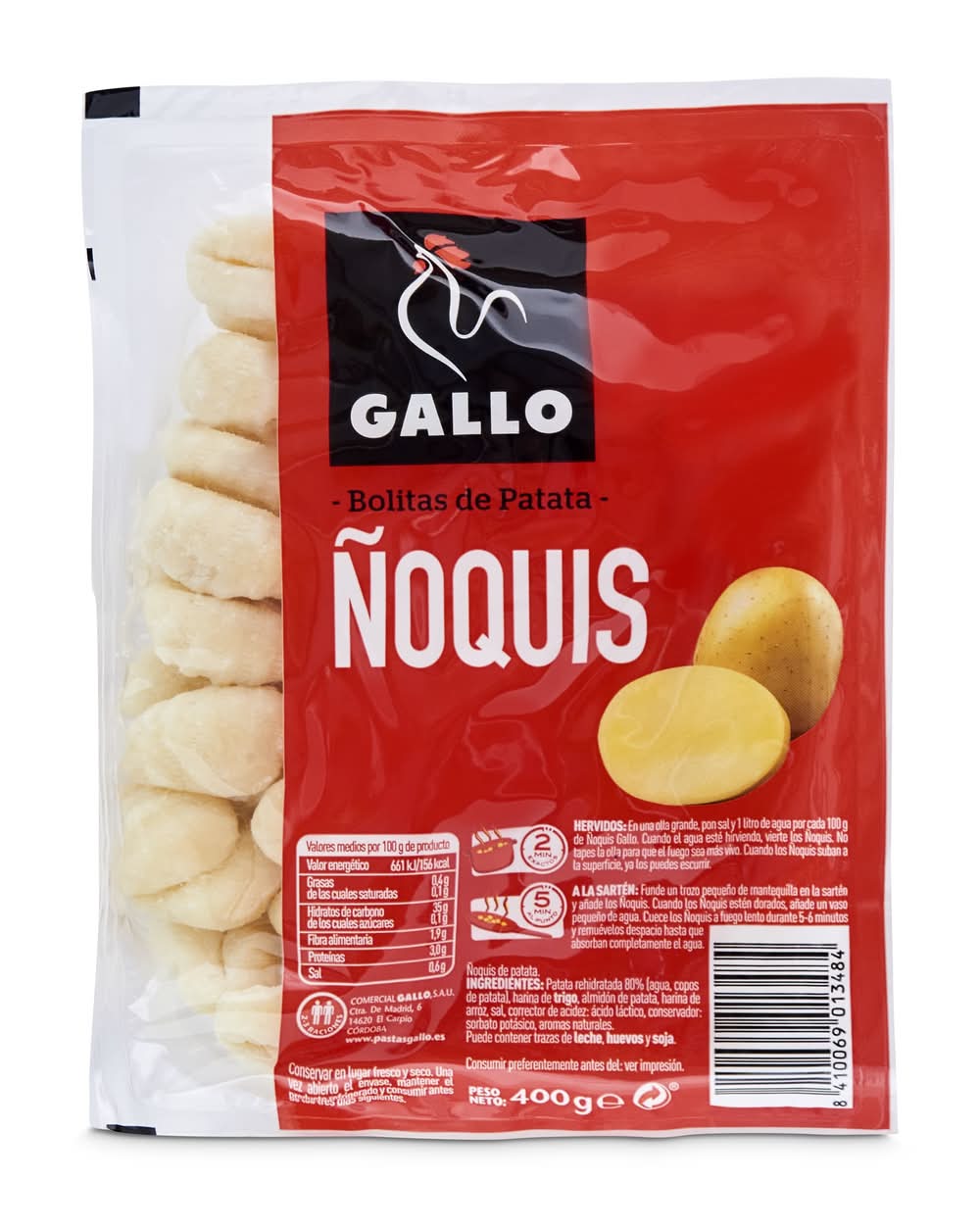 Ñoquis Bolitas De Patata Gallo Bandeja 400 G