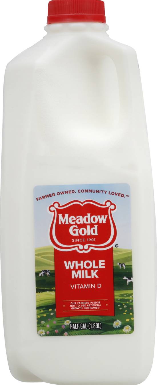 Meadow Gold Whole Milk (1/2 gal)