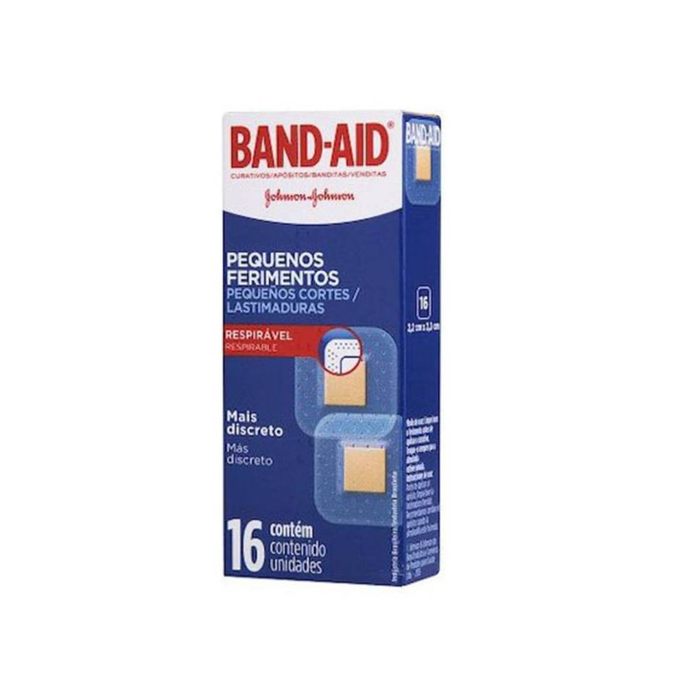 Band-aid curativo pequenos ferimentos (16 unidades)