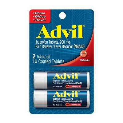 Advil Ibuprofen Pain Reliever Tablets 200 mg (20 ct)