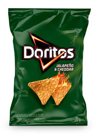 Doritos Tortilla Chips, Jalapeno-Cheddar (72 g)