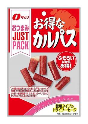 348149：なとり JPお得なカルパス 28G / Natori, Just Pack, Calpas Sausage, Economy Size, 28G