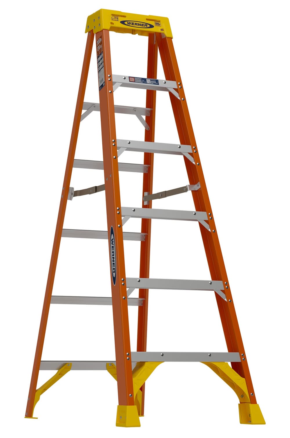 Werner NXT1A 6-ft ( 10-ft Reach Height ) Fiberglass Type 1A - 300 lbs. Load Capacity Step ladder