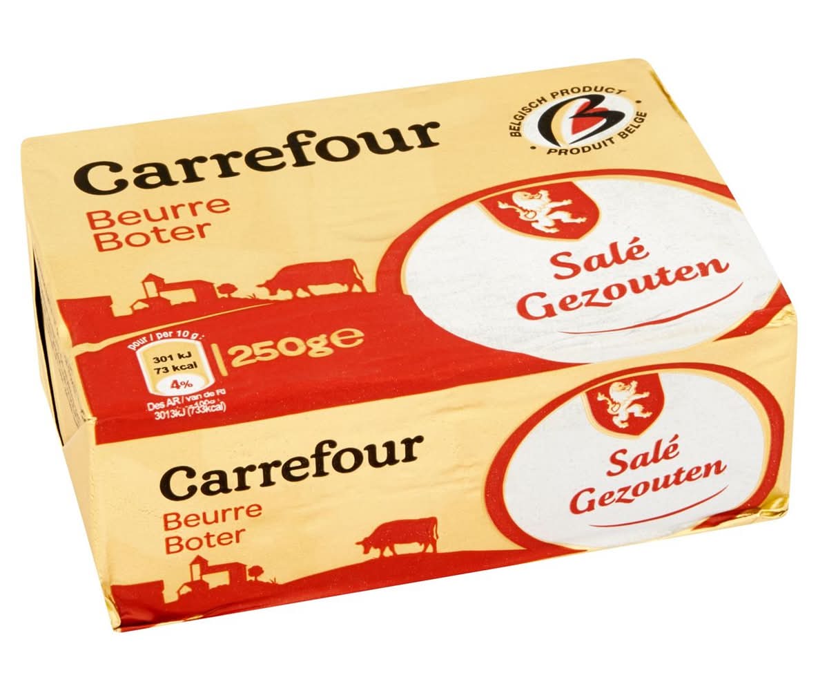 Carrefour Boter Gezouten 250 g