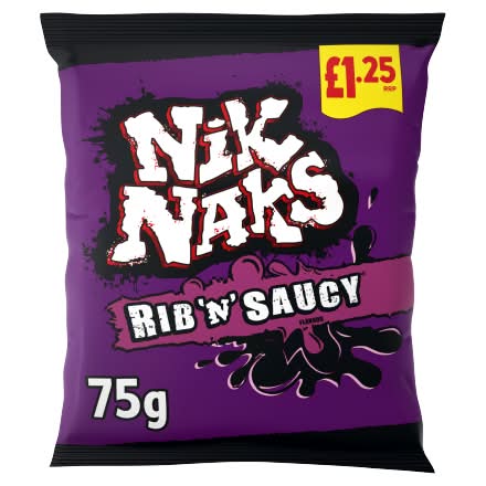 NikNaks Rib 'N' Saucy, Crisps (75g)