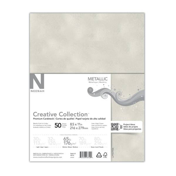 Neenah Creative Collection Metallic Specialty Card Stoc, Multicolor (50 ct)