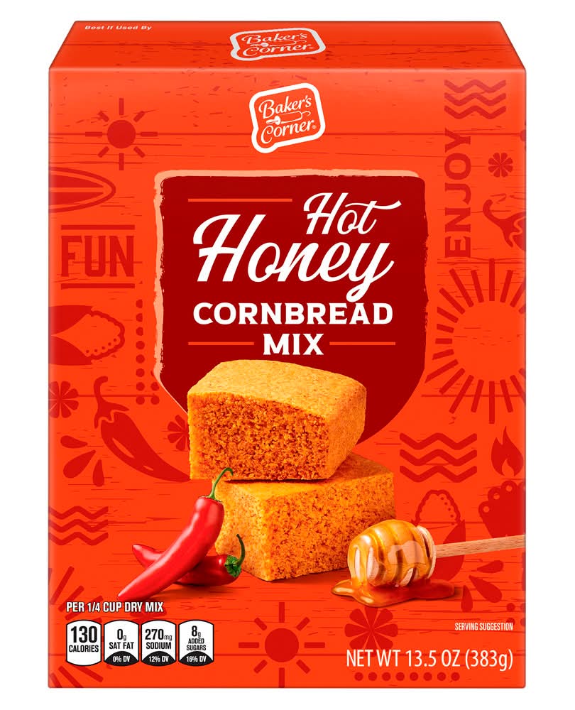 Baker's Corner Hot Honey Cornbread Mix (13.5 oz)