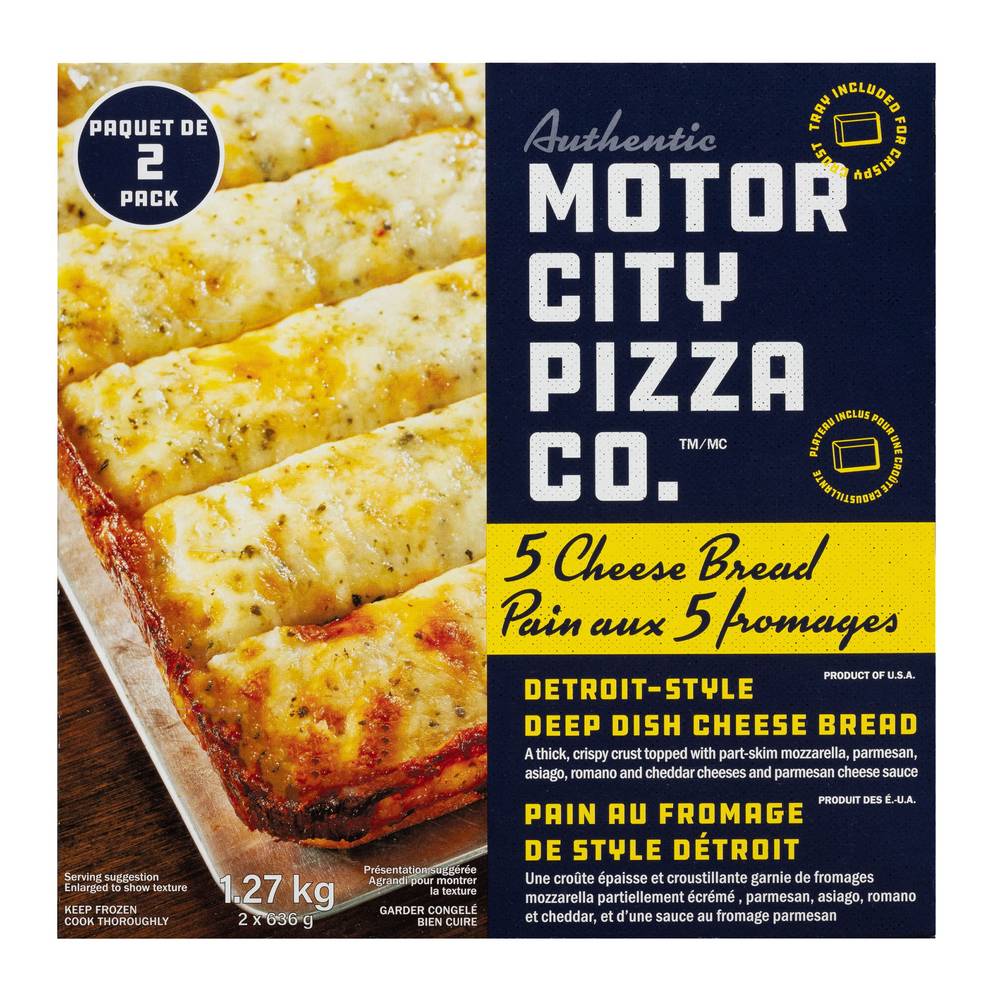 Motor City Pizza Co. - Pain Aux 5 Fromages De Style Détroit, 1,27 Kg