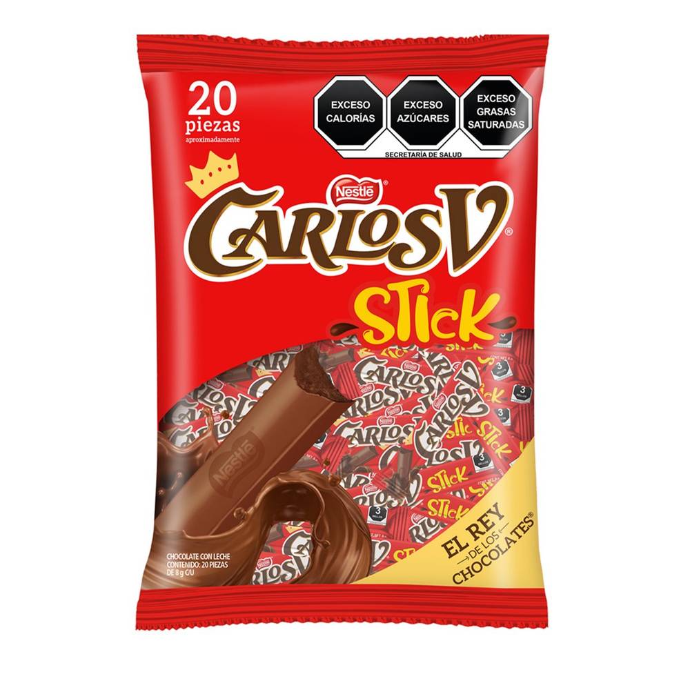 Carlos V · Stick chocolate con leche (14 un)