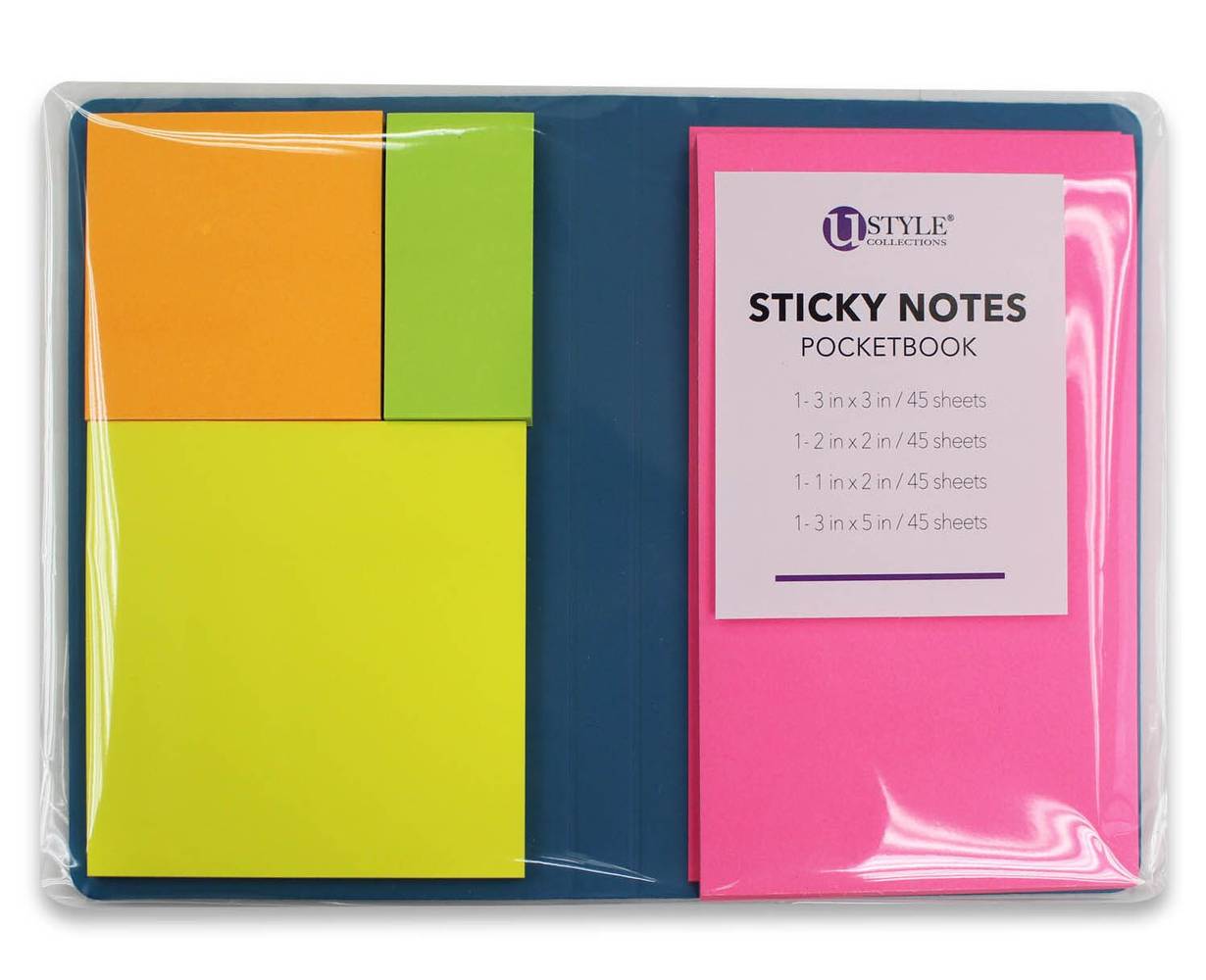 U Style Collections Sticky Notes Pocketbook