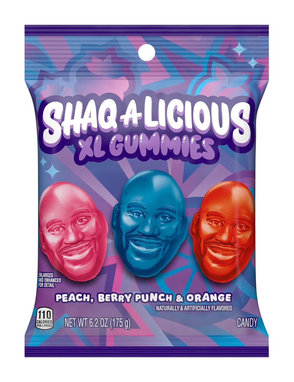 Shaq-A-Licious Original Xl Gummies Candy, Assorted (6.2 oz)