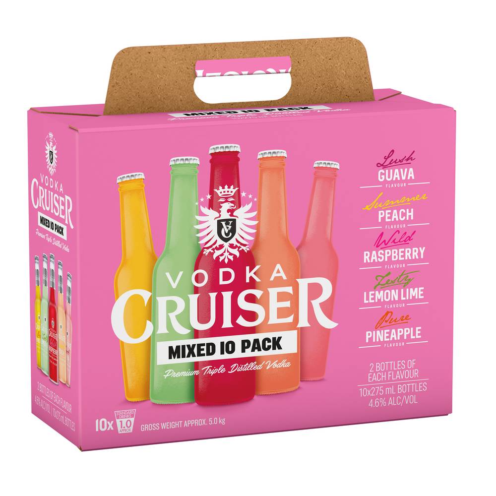 Vodka Cruiser Mixed 275mL  X 10 Pack