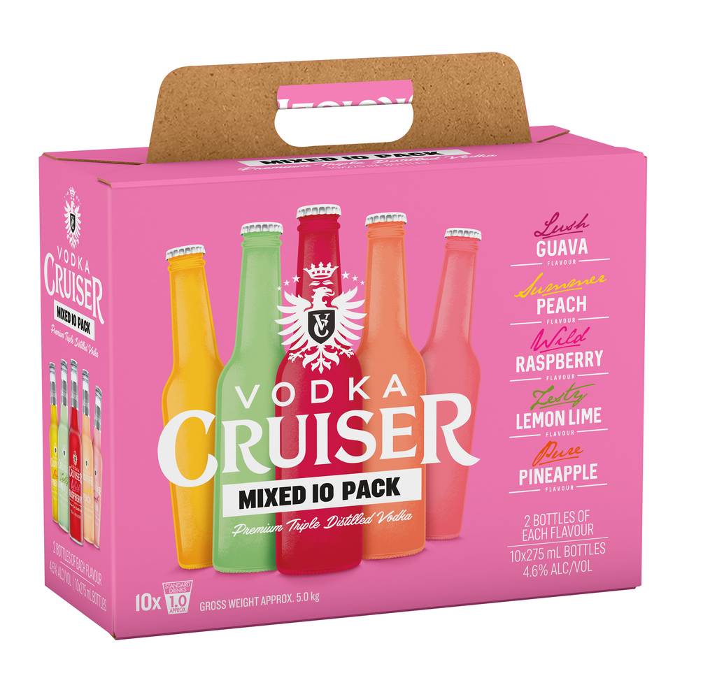 Vodka Cruiser Mixed 275mL  X 10 Pack