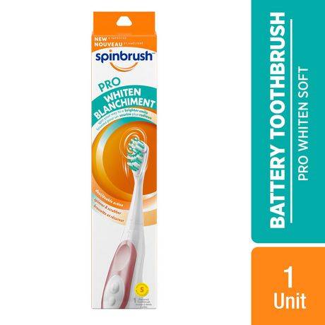 Arm & Hammer Spinbrush Battery Toothbrush Soft (the bristles are also designed like a cup to hold more paste.)