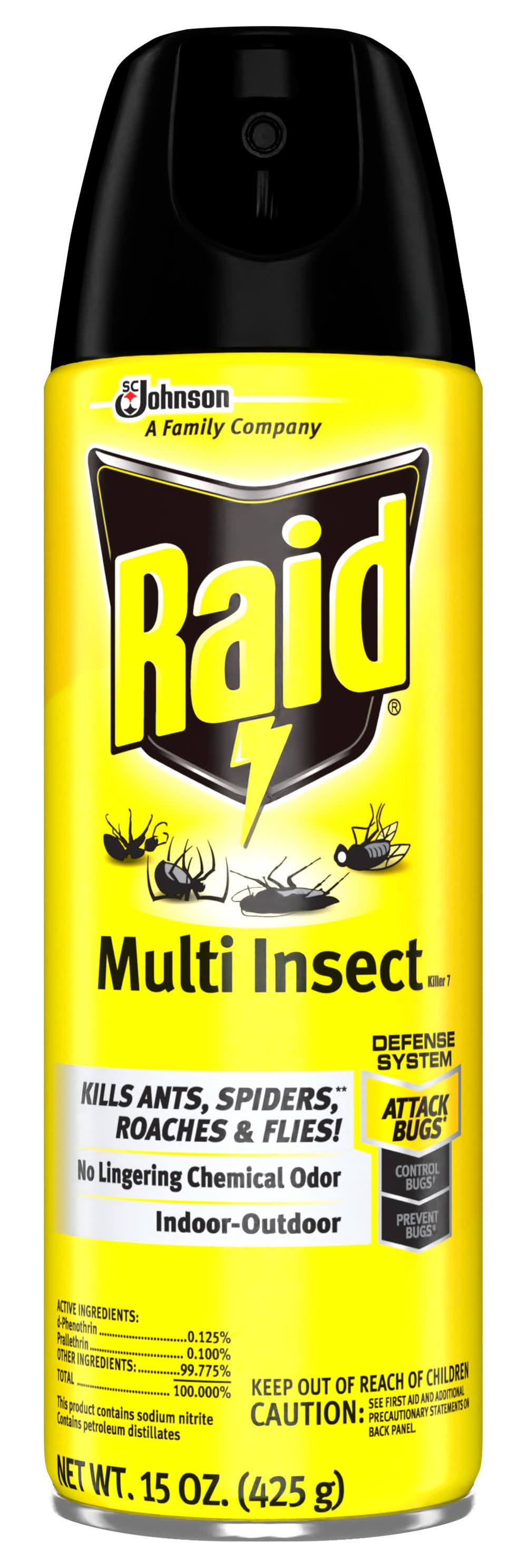 Raid Multi Insect Killer Insecticide Aerosol Spray (15 oz)