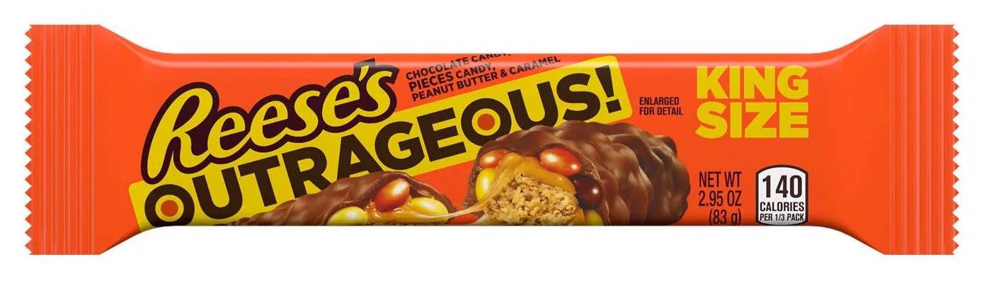 Reese's Outrageous! Peanut Butter & Caramel King Size Candy Bar (2.95oz)