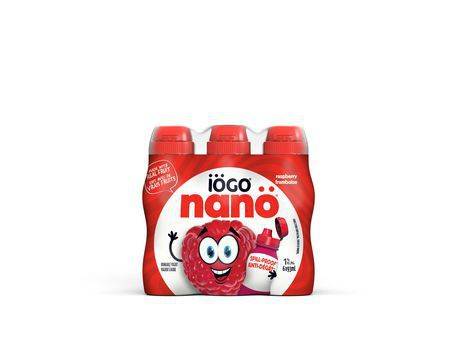 Iögo Nanö Drinkable Raspberry Yogurt (6 x 93 ml)